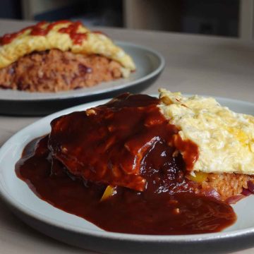 omurice recipe demiglace sauce and ketchup