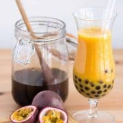 Passion Fruit Boba (Tropical Bubble Tea) Recipe