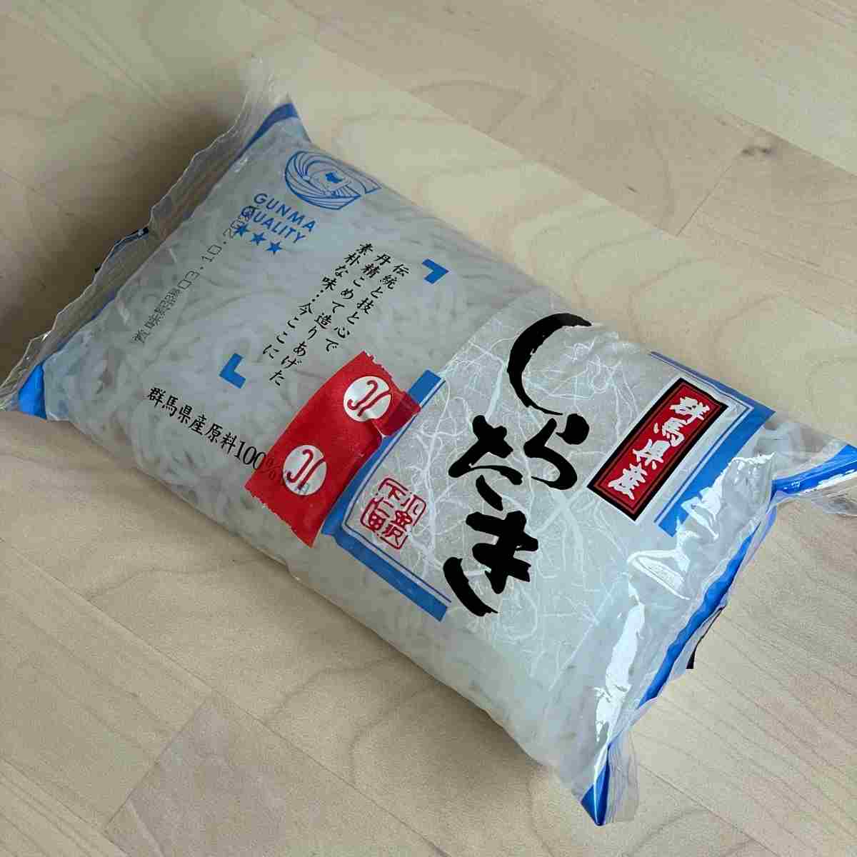 packet of shirataki noodles konjac