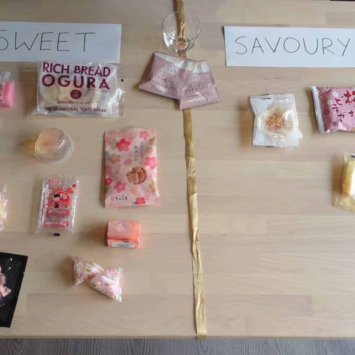 Sweet and savoury treats sakura month