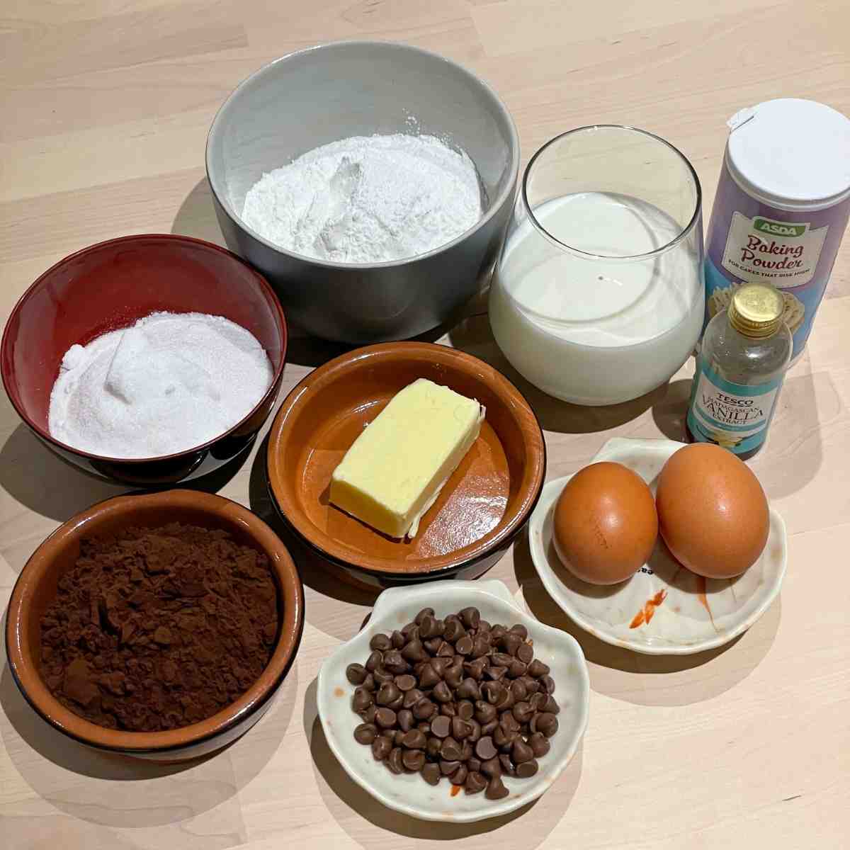 Mochi brownies ingredients