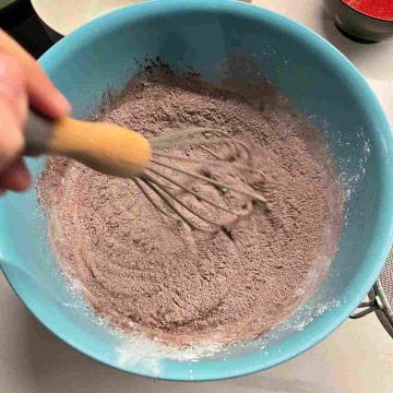 mix dry mochi brownie ingredients
