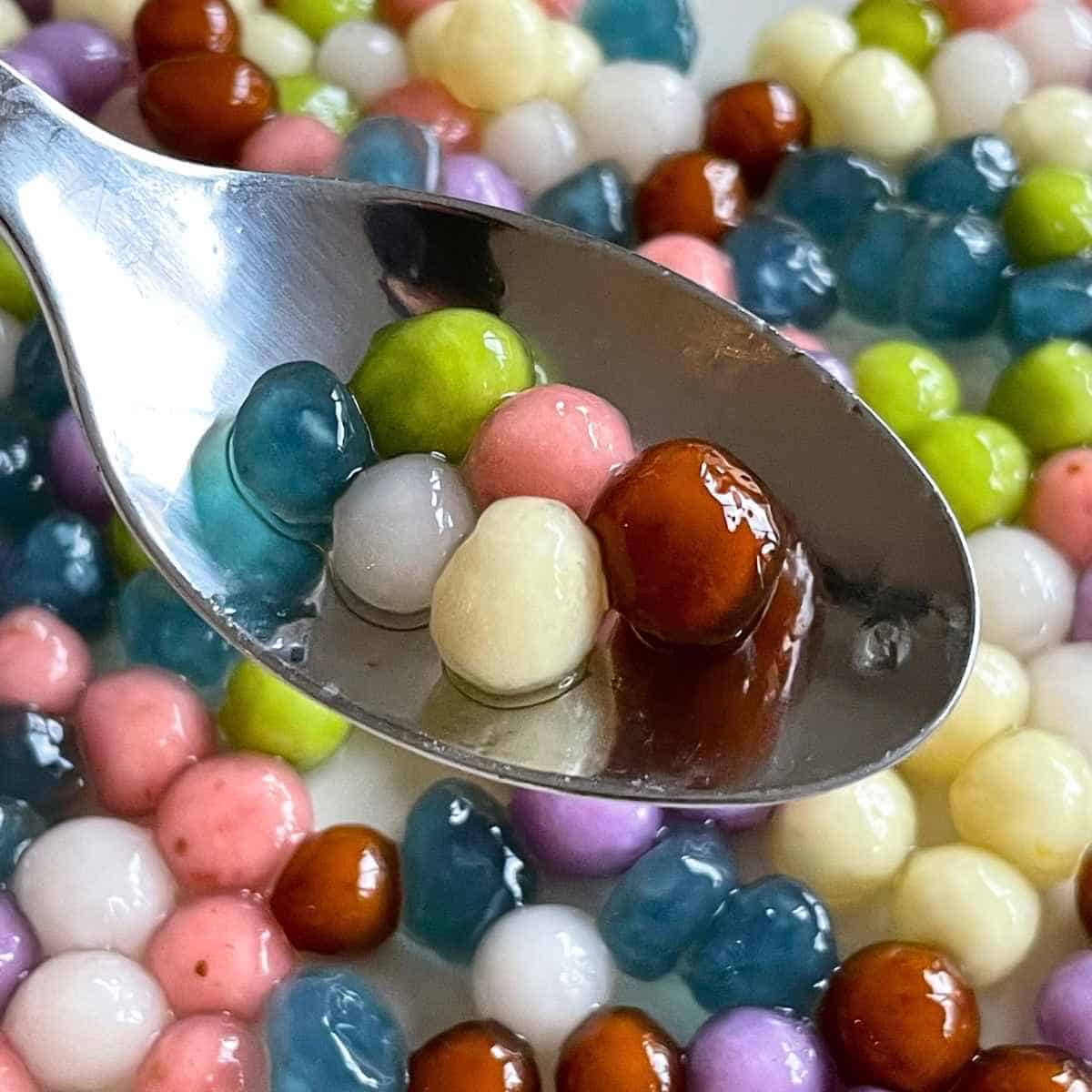 make tapioca pearls at home natural food colouring