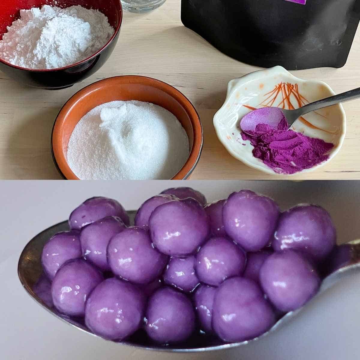 ube purple sweet potato balls recipe
